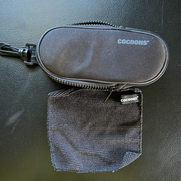 Cocoons Clip On Sunglasses Case Neoprene in Black with hook attachment t… - Picture 3 of 8